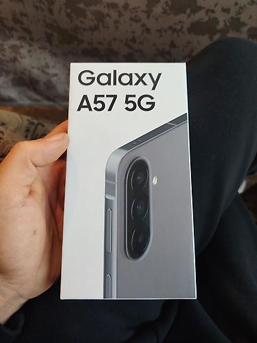 samsung 03: Samsung Galaxy A57, Новый, 256 ГБ, цвет - Серый, 2 SIM — 1