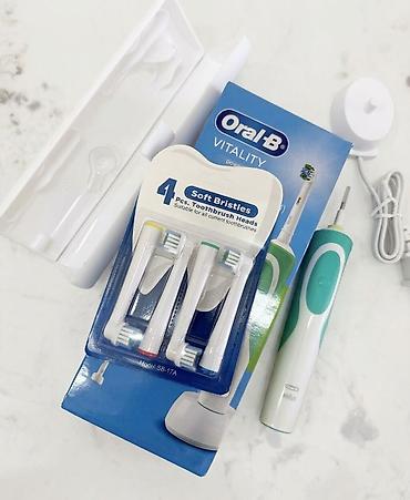 зубы мудрости: Электрическая зубная щетка Oral-B Ультразвуковая, Новый — 1