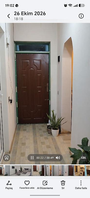 ramana sovxoz: Binə Savxoz pekarnı yolunda ev satılır. 1 sotun içində 45 kv. 2 otaq — 5