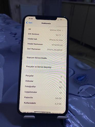Apple iPhone: IPhone Xs Max, 64 GB, Qızılı — 8