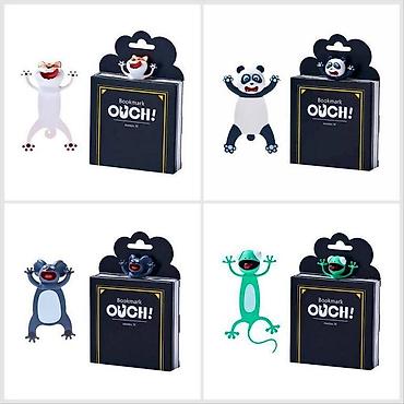 панды: Закладка для книг OUCH! Забавные! Яркие и оригинальные 3D-закладки в — 1