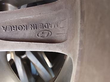 Диски: Литые Диски R 16 Hyundai, Комплект, отверстий - 5, Б/у — 3
