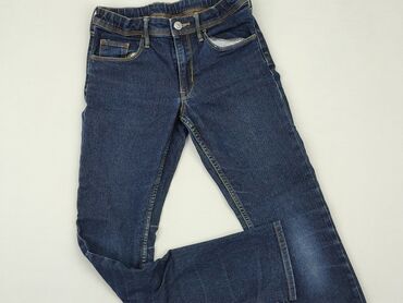 Jeansowe: Spodnie jeansowe, H&M, 11 lat, 146, stan - Dobry