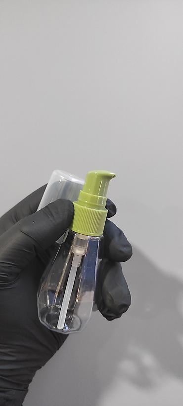 Gözəllik və sağlamlıq: Şüşə görünümlü şəffaf plastik pompalı flakonlar - Həcm: təxminən 100 — 8