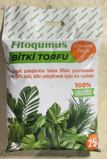 Fitoqumus Bitki Torfu – kokos lifindən hazırlanmış, 100% təbii bitki