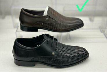 спортивная обувь мужская: Черный и коричневые новый,кожа летние💖