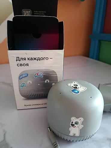 se electronics: Умная колонка VK Капсула Neo (серый цвет) - Компактная цилиндрическая — 1