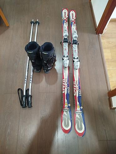 Лыжи: Продаются лыжи 160 ростовка в отличном состоянии с ботинками Salomon — 2