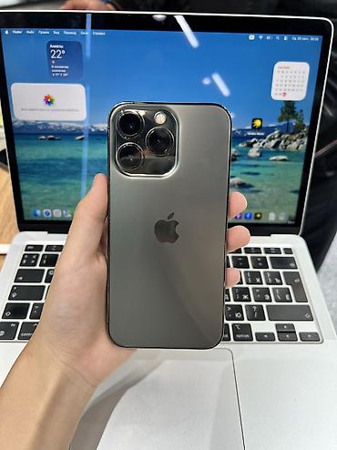 IPhone 13 Pro, Колдонулган, 256 ГБ, Jet Black, Коргоочу айнек, Каптама, 100 %