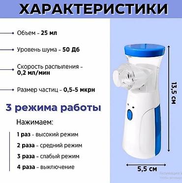 Ингаляторы, небулайзеры: Небулайзер Ингалятор Портативный MESH-небулайзер (ингалятор) для всей — 9