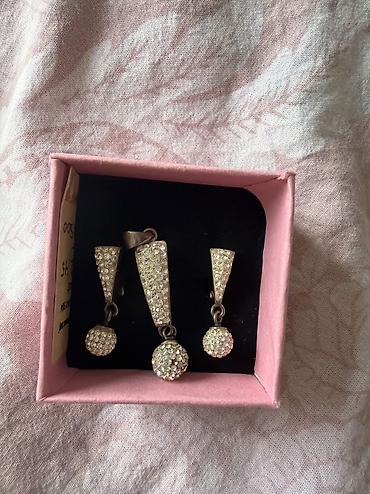 Серебряные серьги: Серьги серебро 1500 браслеты цепь черн серебро кольцо — 10