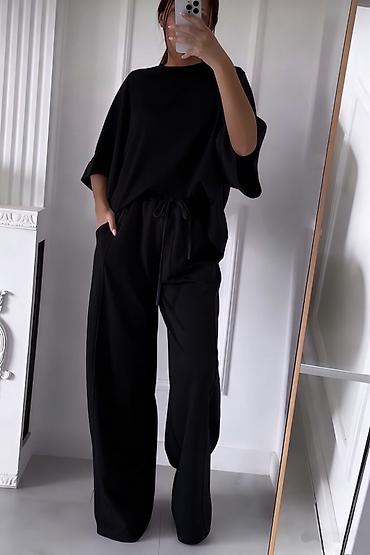 Kompleti: 💫Topkomplet – široke pantalone i oversize majica kratkih rukava ✅3200 — 8