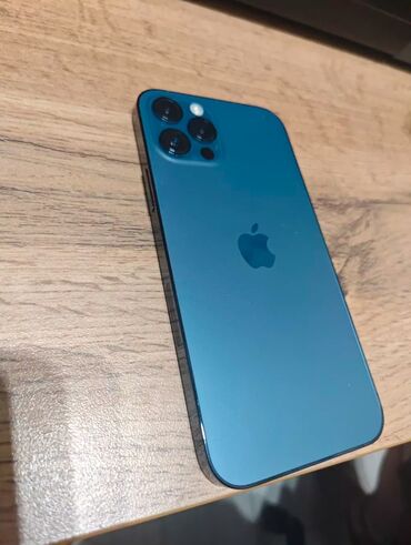 телефон режим 9а: IPhone 12 Pro, Б/у, 128 ГБ, Blue Titanium, Зарядное устройство, Защитное стекло, Чехол, 85 %