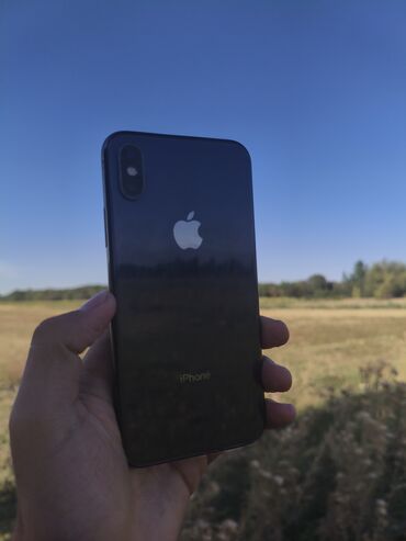 бу ноутбук недорого: IPhone X, Колдонулган, 64 ГБ, Кара, 100 %