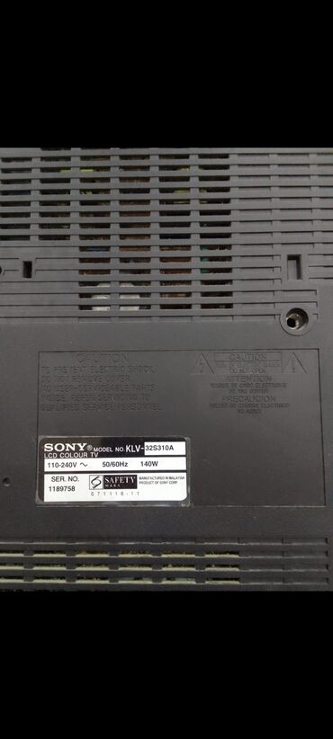 televizorlar qiymeti: İşlənmiş Televizor Sony LCD 32" HD (1366x768), Ünvandan götürmə