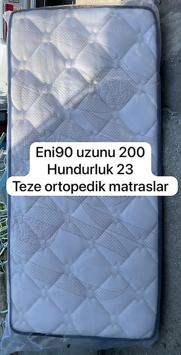 Ortopedik döşək Ölçü: - En: 90 sm - Uzunluq: 200 sm - Hündürlük: 23
