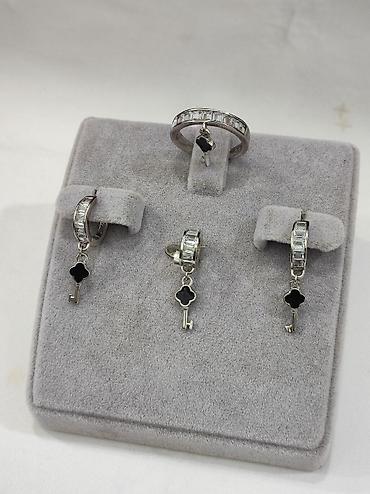 Серебряные наборы украшений: Серебряный Набор в стиле Ванклиф Серебро 925 пробы Дизайн Италия — 10