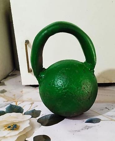 Спорт и отдых: Железная гиря весом 7 кг Гиря тренировочная, чугунная, с цельнолитой — 1
