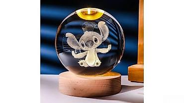 gece lanpası: Stitch Kristal Kürə İşıqStitch Kristal Kürə İşıq (böyük) Stiç Kristal — 1
