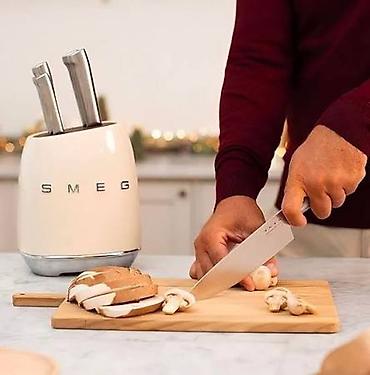 нож бишкек: Набор кухонных ножей SMEG в подставке - Комплект универсальных ножей — 3