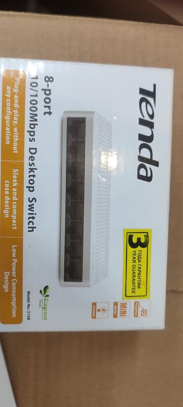 poe switch: Продают свитч хаб 8 портов. абсолютно новый не оспользованный