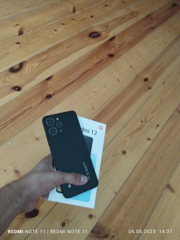 telefon mikrofonu: Redmi 12, 128 GB, rəng - Qara