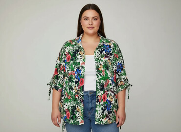 modne bluzki plus size: Жіноча блуза, розмір 2XL