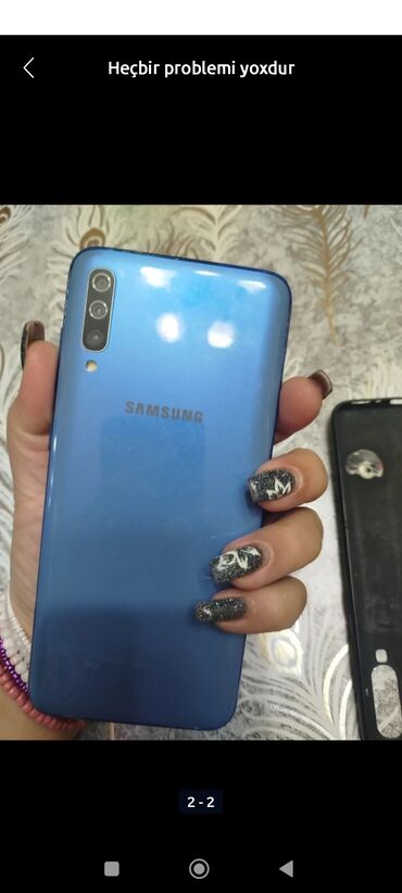 Samsung: Samsung Galaxy A70, 128 GB, rəng - Mavi, Barmaq izi
