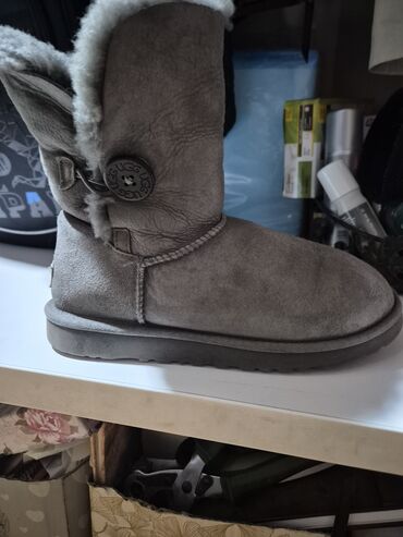 mou cizme sa cirkonima: Ugg čizme, bоја - Siva, 39