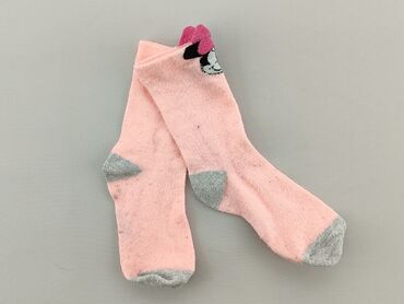 długie różowe skarpety: Socks, Disney, condition - Good