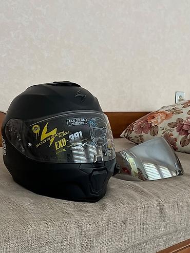 moto debilqe: Scorpion EXO-391 (Mat Qara) + Shark by SENA Intercom Orijinal — 3
