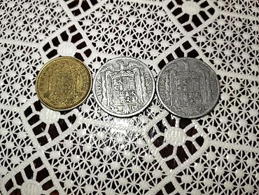 sikkə: Kolleksiya üçün İspaniya sikkələri dəsti - 1 peseta – bürünc rəngli — 1