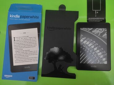 бу книги: Электронная книга, Amazon, Б/у, 6" - 7", Bluetooth, цвет - Черный