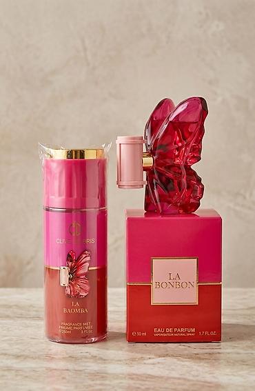 🦋🦋🦋La bomba desti sprey 250ml + parfum 50ml baqli. gozel