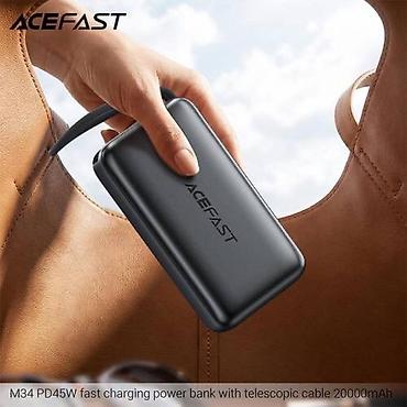 power case: Внешний аккумулятор Acefast M34 - Емкость 20 000 мА·ч — длительная — 5