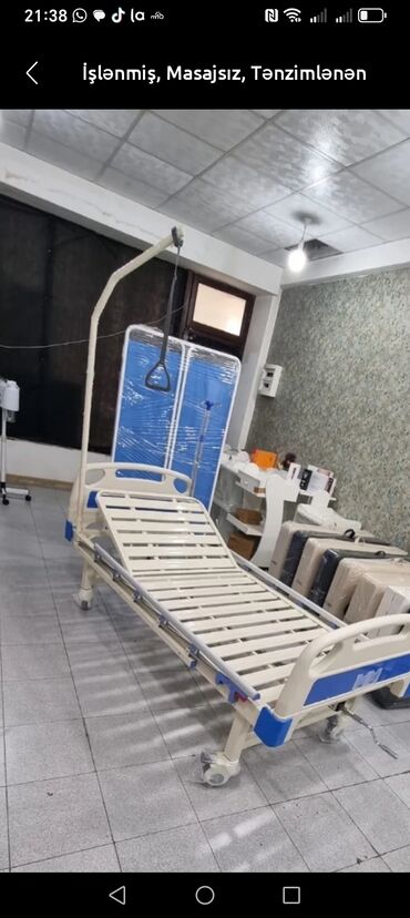 Antiseptiklər və dezinfeksiyaedici vasitələr: Xəsdə çarpayısı pakovkada qətiyən açılmıyıb. Alış qiyməti 3800 dü