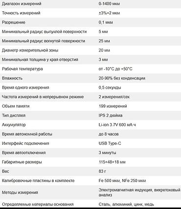 измеритель толщины: Толщиномер FNIRSI CTG-20 обеспечивает точность измерения в диапазоне — 5