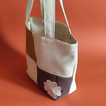 Torbe: Platnena torba – patchwork dizajn - Materijal: čvrsto platno/keper — 4
