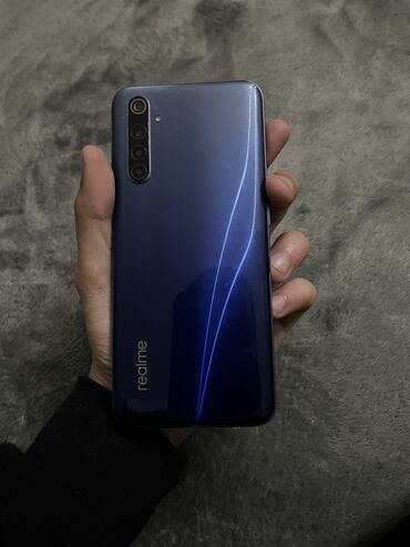 realme gt master edition: Realme 6, 128 GB, rəng - Mavi, Sensor, Barmaq izi, Simsiz şarj