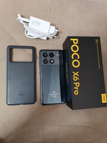 ikinci el poco x3: Poco X6 Pro 5G, 512 GB, rəng - Qara, Face ID, Sənədlərlə, Zəmanət