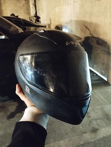 vega kask: Vega tam üzlü motosiklet dəbilqəsi - Rəng: mat qara - Növ: full-face — 4
