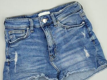 dżinsy z wysokim stanem: H&M, Szorty damskie, rozmiar S