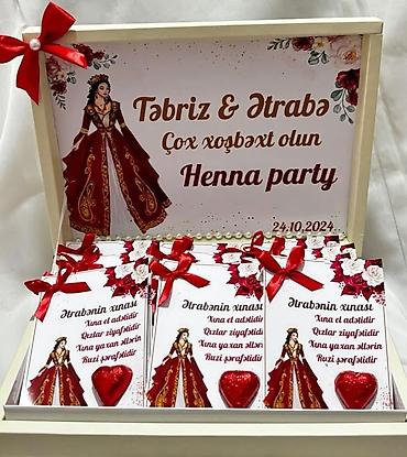 Xonça: Xina konfetleri sifarisle hazirlanir.Sifarisler en az 2-3 gun onceden — 2