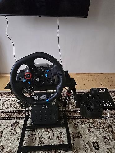 start stop qurasdirilmasi: Sim yarış dəsti – sükan, pedal, sürət qutusu və stend komplekti - — 2