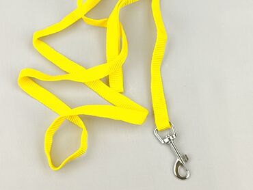 Żółta smycz dla zwierząt wykonana z wytrzymałego materiału