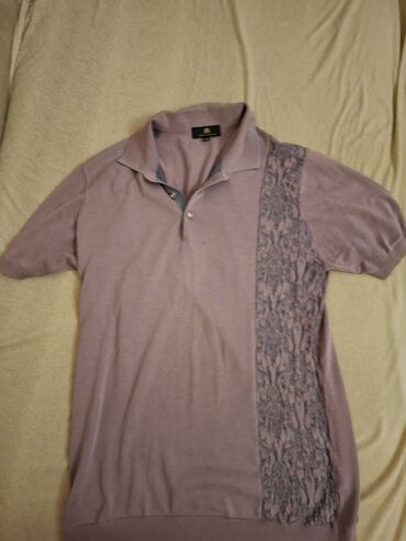 Рубашки: Мужское поло, 7XL (EU 54), цвет - Сиреневый