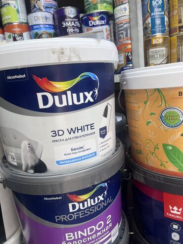 краска для школьной доски: Dulux 3D White — Водоэмульсионная краска для стен и потолков с