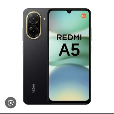telefon qutusu: Redmi A5, 128 ГБ, цвет - Черный, Отпечаток пальца