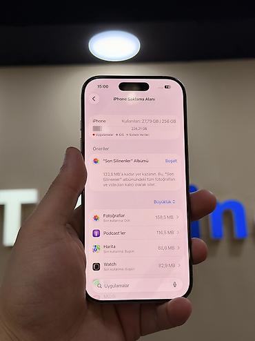 ayfon kreditle: IPhone 16 Pro, 256 GB, Natural Titanium, Zəmanət, Simsiz şarj, Face ID — 6