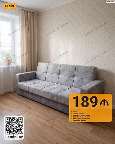 Divan – La Mini (Kod: 2664) - Ölçü: 200 sm - Mexanizm: Açılan, bazalı lalafo.az -da Divan – La Mini (Kod: 2664) - Ölçü: 200 sm - Mexanizm: Açılan, bazalı